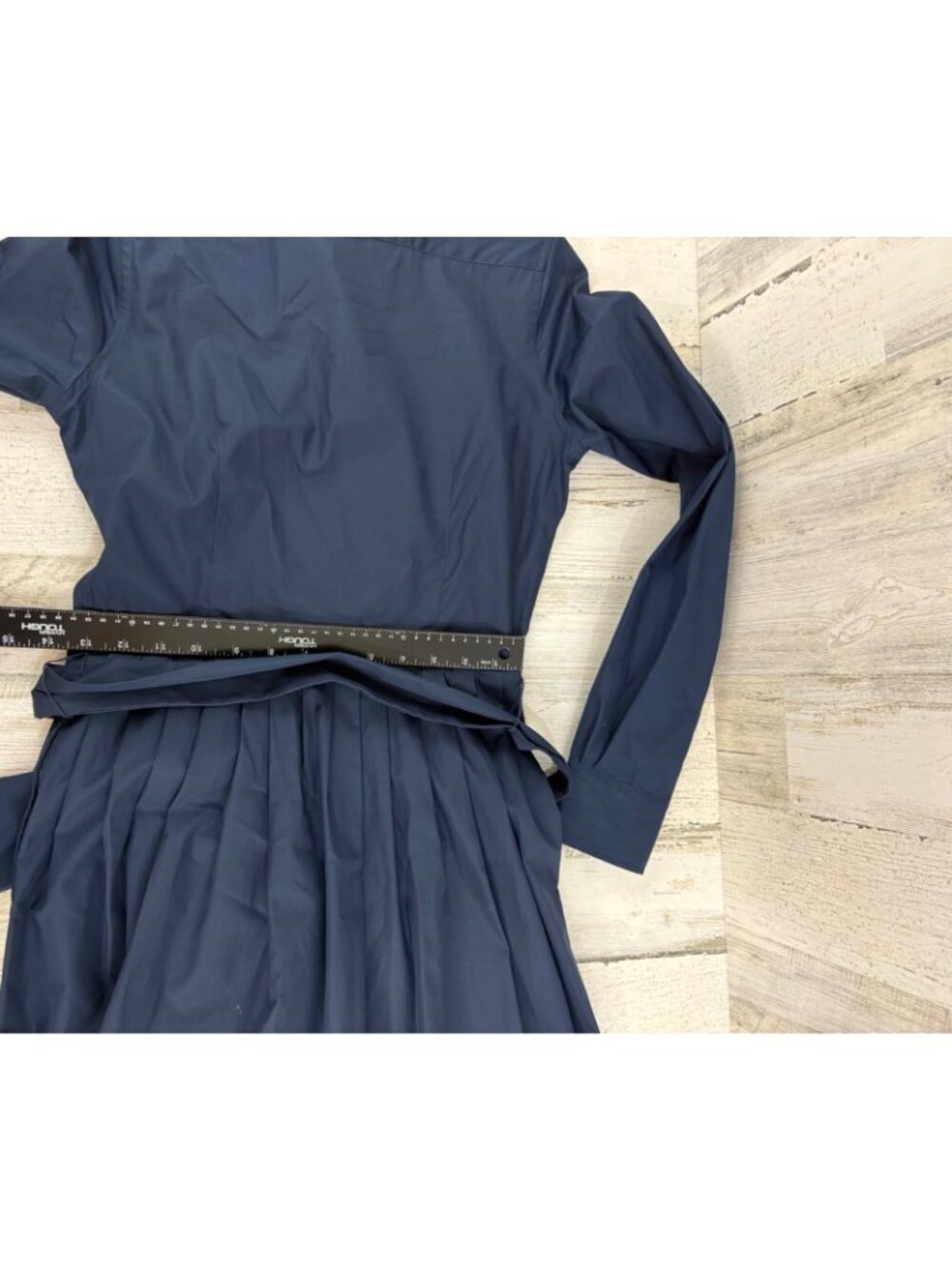 Ann Mashburn Sz XS Navy Blue Shirtwaist Dress NWOT - Picture 16 of 16